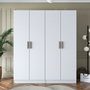 Hanah Home Armario Blanco con Estanterías Personalizables